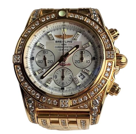 breitling mens watch diamonds|Diamond Breitling Watches for Men .